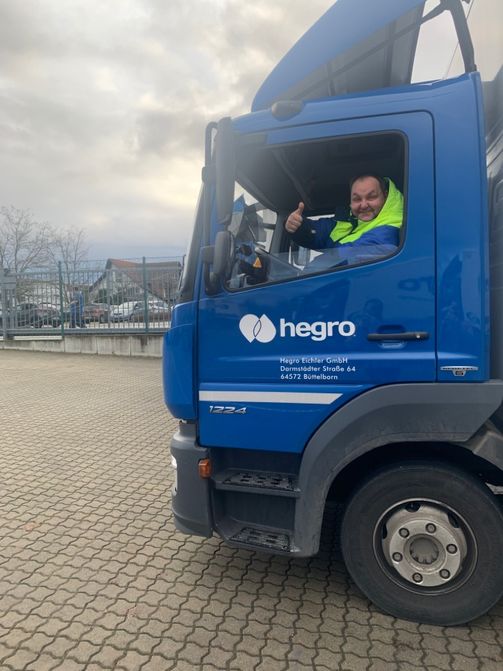 Jörg Clemens im LKW