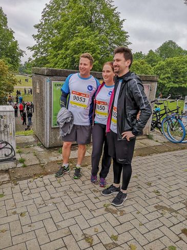 B2Run Bremen Wittrock Uhlenwinkel Sammeln vor dem Start