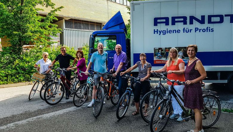 Arndt Gruppe beim Fahrradtag