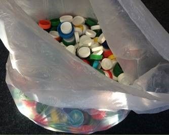 © igefa Tüte mit Deckel für Aktion gegen Polio