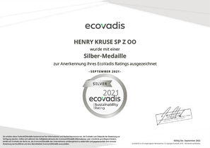 HENRY_KRUSE_SP_Z_OO_EcoVadis_Rating_Certificate