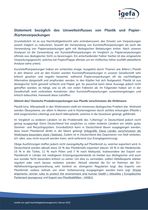 IGEFA-Statement zum Umwelteinfluss von Plastik und Papier